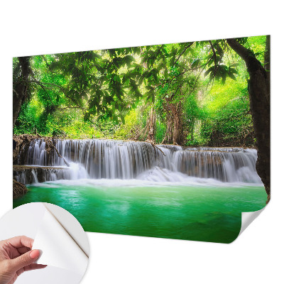 Tapeta fotograficzna z motywem leśnego wodospadu