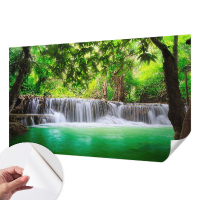 Tapeta fotograficzna z motywem leśnego wodospadu
