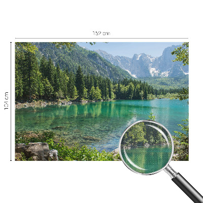 Fototapeta samoprzylepna do sypialni z motywem zielonego jeziora