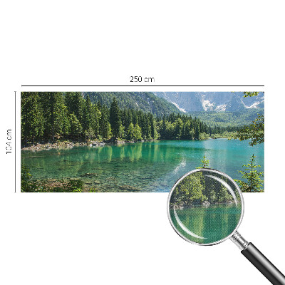 Fototapeta samoprzylepna do sypialni z motywem zielonego jeziora