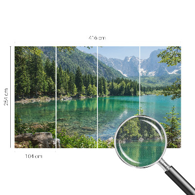 Fototapeta samoprzylepna do sypialni z motywem zielonego jeziora
