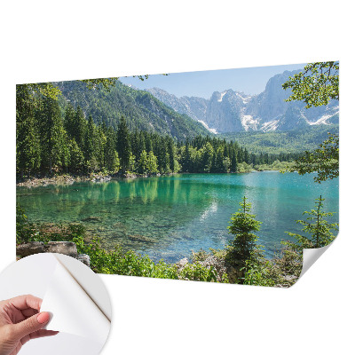 Fototapeta samoprzylepna do sypialni z motywem zielonego jeziora
