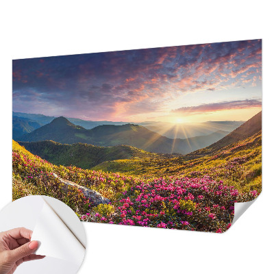 Fototapeta samoprzylepna z nadrukiem z motywem górskiej panoramy