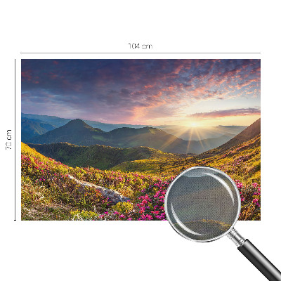Fototapeta samoprzylepna z nadrukiem z motywem górskiej panoramy