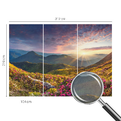 Fototapeta samoprzylepna z nadrukiem z motywem górskiej panoramy