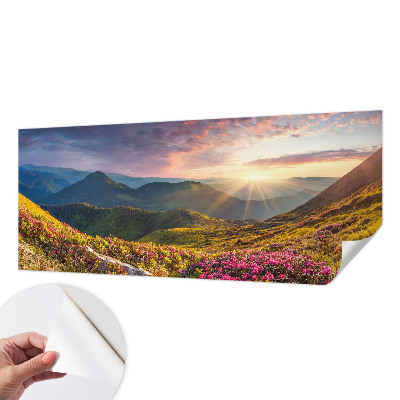 Fototapeta samoprzylepna z nadrukiem z motywem górskiej panoramy