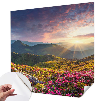 Fototapeta samoprzylepna z nadrukiem z motywem górskiej panoramy
