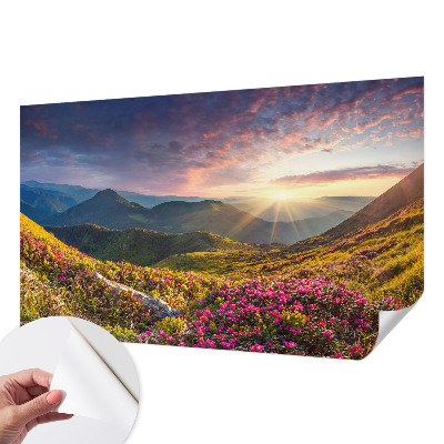 Fototapeta samoprzylepna z nadrukiem z motywem górskiej panoramy