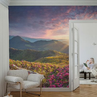 Fototapeta samoprzylepna z nadrukiem z motywem górskiej panoramy