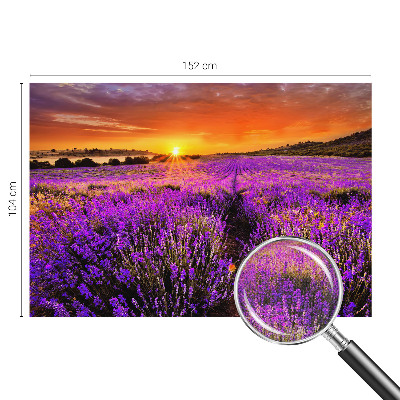 Dekoracyjna fototapeta na ścianę z motywem lawendowego zachodu