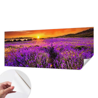 Dekoracyjna fototapeta na ścianę z motywem lawendowego zachodu