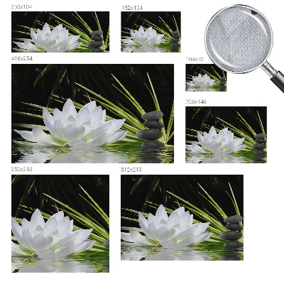 Fototapeta samoprzylepna do sypialni z motywem lilii w kompozycji nawiązującej do medytacji