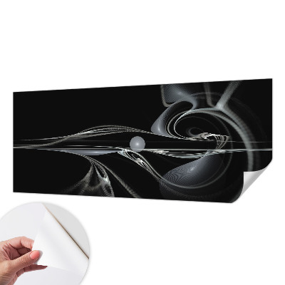 Fototapeta samoprzylepna do sypialni z motywem płynnych linii