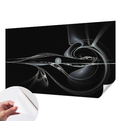 Fototapeta samoprzylepna do sypialni z motywem płynnych linii