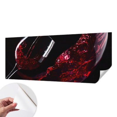 Tapeta fotograficzna samoprzylepna z motywem kieliszka czerwonego wina