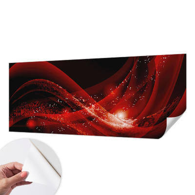 Dekoracyjna fototapeta na ścianę z motywem czerwonego wiru