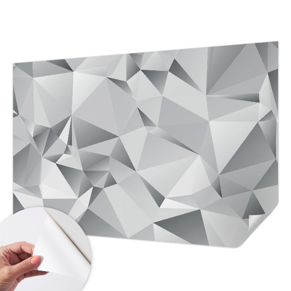 Fototapeta samoprzylepna do sypialni z abstrakcyjnym geometrycznym wzorem