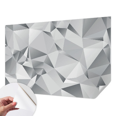 Fototapeta samoprzylepna do sypialni z abstrakcyjnym geometrycznym wzorem