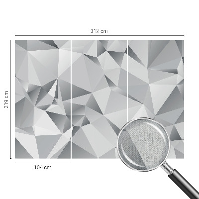 Fototapeta samoprzylepna do sypialni z abstrakcyjnym geometrycznym wzorem