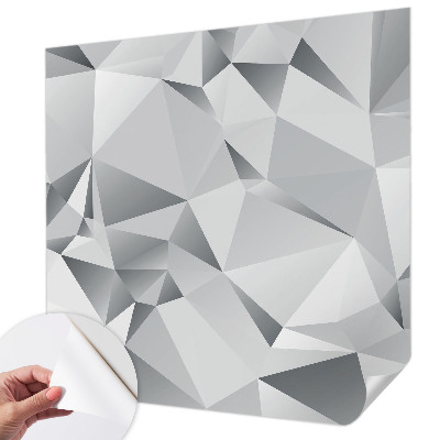 Fototapeta samoprzylepna do sypialni z abstrakcyjnym geometrycznym wzorem