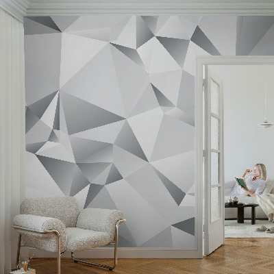 Fototapeta samoprzylepna do sypialni z abstrakcyjnym geometrycznym wzorem