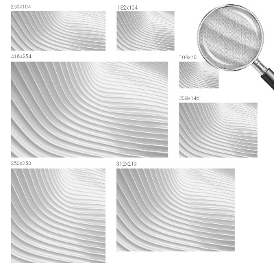 Fototapeta samoprzylepna z nadrukiem z motywem eleganckich fal