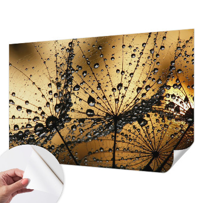 Fototapeta samoprzylepna do sypialni z delikatnym wzorem kropli