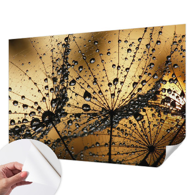 Fototapeta samoprzylepna do sypialni z delikatnym wzorem kropli