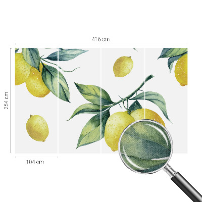 Tapeta fotograficzna samoprzylepna z motywem cytryny