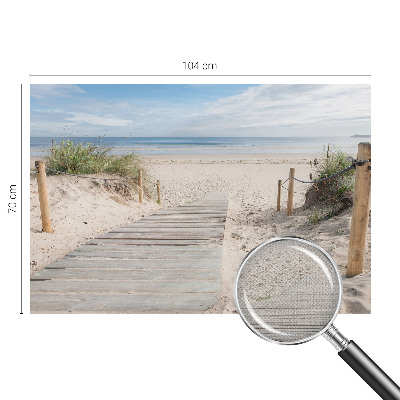 Tapeta fotograficzna samoprzylepna z motywem drewnianego chodnika
