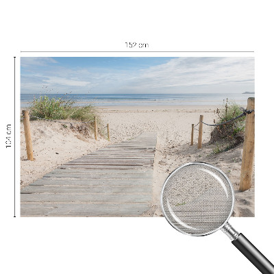 Tapeta fotograficzna samoprzylepna z motywem drewnianego chodnika