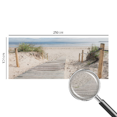 Tapeta fotograficzna samoprzylepna z motywem drewnianego chodnika