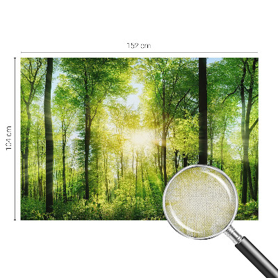 Nowoczesna fototapeta do salonu z motywem leśnej harmonii