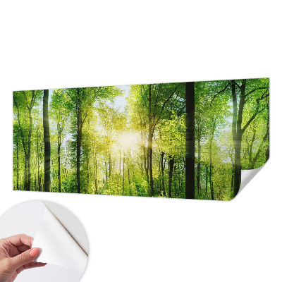 Nowoczesna fototapeta do salonu z motywem leśnej harmonii