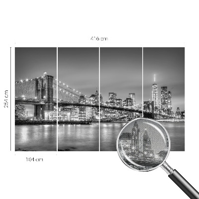 Fototapeta na ścianę z motywem mostu i panoramy metropolii