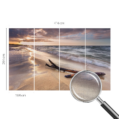 Dekoracyjna fototapeta na ścianę z motywem zachodniej plaży