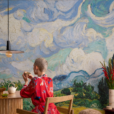 Tapeta fotograficzna z motywem ekspresyjnych chmur
