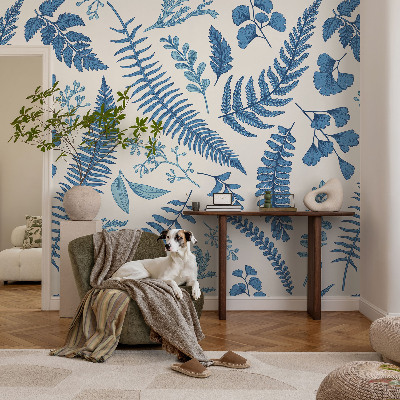 Nowoczesna fototapeta do salonu z botanicznym wzorem
