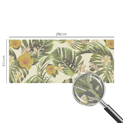 Fototapeta samoprzylepna z nadrukiem z egzotycznym motywem florystycznym