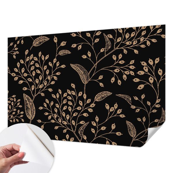 Tapeta fotograficzna samoprzylepna z motywem botanicznym w eleganckim stylu