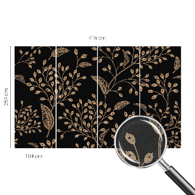 Tapeta fotograficzna samoprzylepna z motywem botanicznym w eleganckim stylu