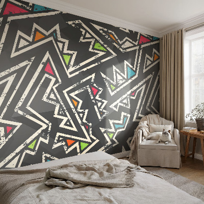 Fototapeta samoprzylepna do sypialni z motywem energetycznej geometrii