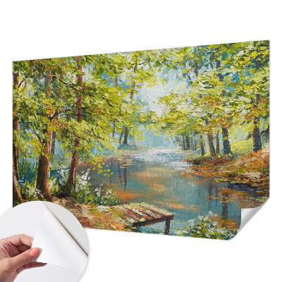 Dekoracyjna fototapeta na ścianę Sielskie jezioro