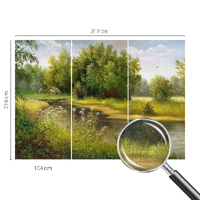 Tapeta fotograficzna z motywem wiejskiego pejzażu