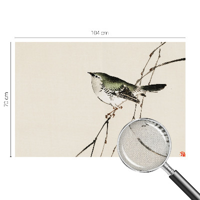 Fototapeta samoprzylepna do sypialni z motywem harmonijnego ptaka