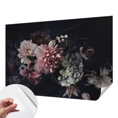 Tapeta fotograficzna samoprzylepna z kwiatową kompozycją
