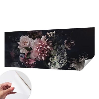 Tapeta fotograficzna samoprzylepna z kwiatową kompozycją