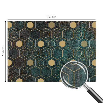 Tapeta fotograficzna samoprzylepna z geometrycznym wzorem heksagonów