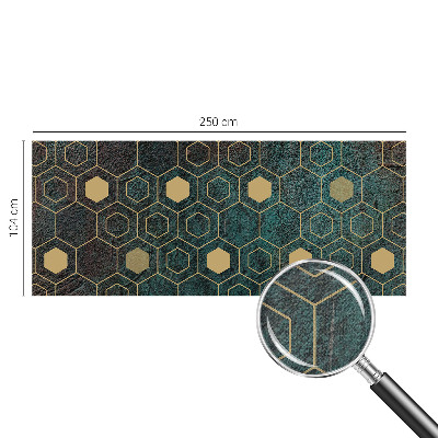 Tapeta fotograficzna samoprzylepna z geometrycznym wzorem heksagonów