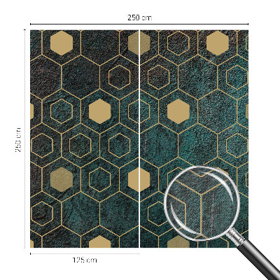 Tapeta fotograficzna samoprzylepna z geometrycznym wzorem heksagonów
